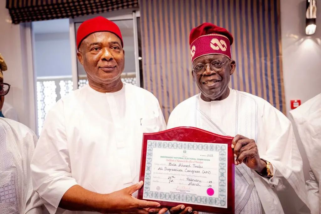 HOPE UZODIMMA AGAIN WITH TINUBU